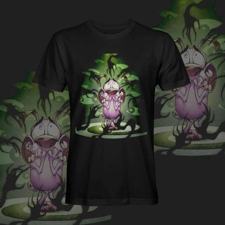 Estampado de Polera - Perro Coraje